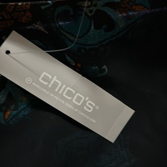 NWT CHICO’S HERITAGE WOVEN FRONT TOP‎ SIZE 00 - Picture 5 of 8